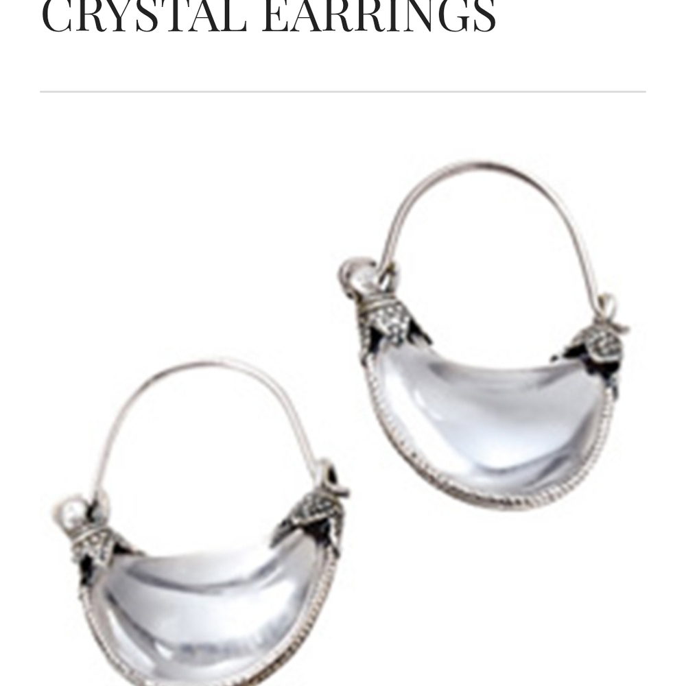 Elegant Silver Crystal Earrings